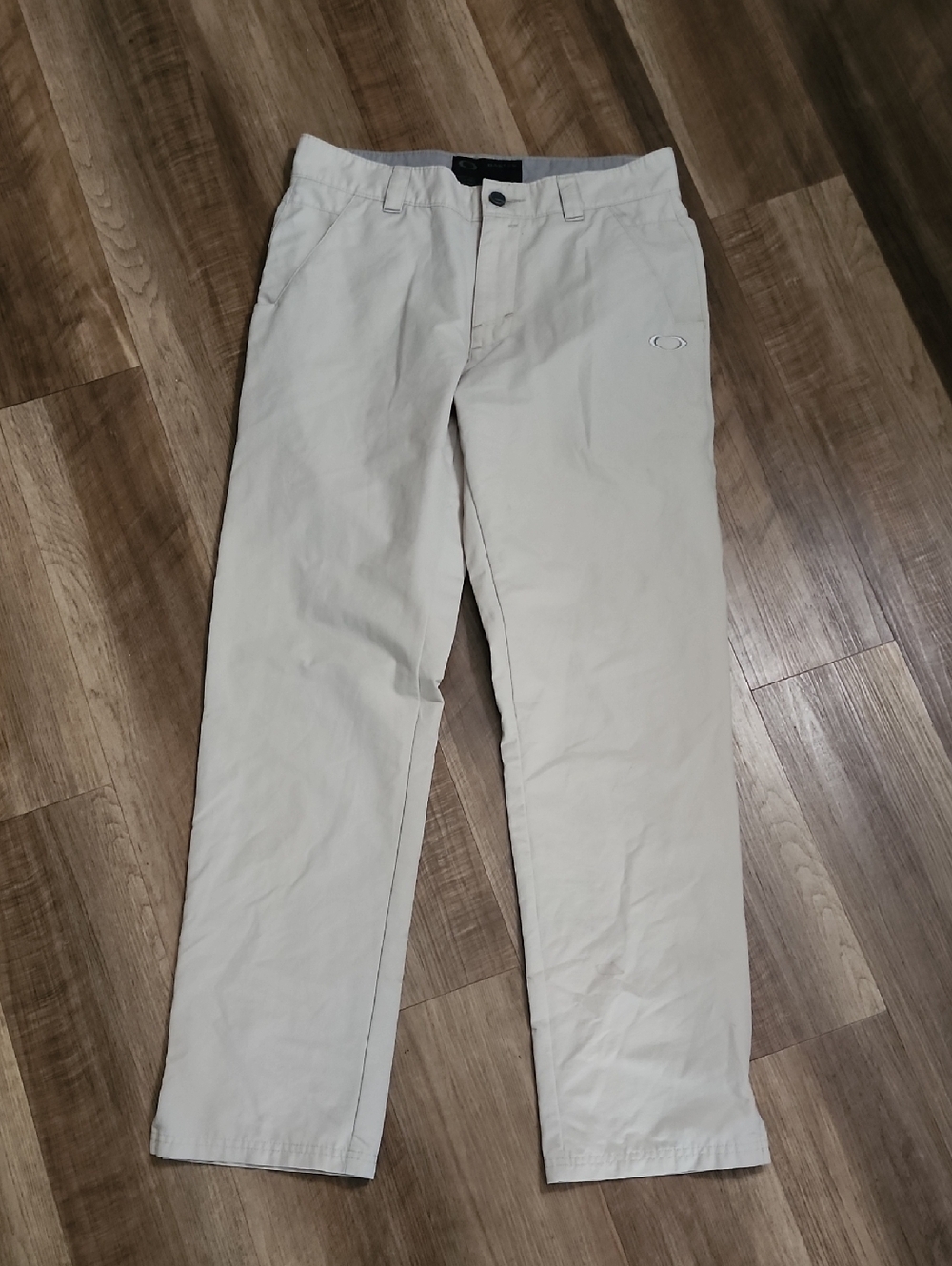 Oakley Men's Light Khaki Straight-Leg Performance Pants